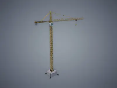 Tower Crane Low-poly 3D model shop