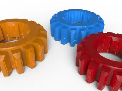 Mechanical Parts Free 3D model