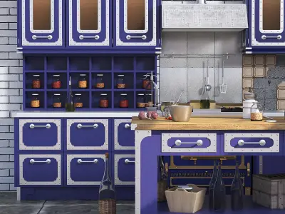 Kitchen Liverpool RODA 3D model