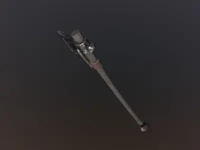 Medieval Axe Low-poly 3D model