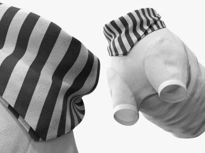  Clothing for Dogs White Black 