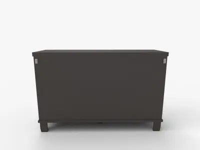 Covetown Dresser In Dark Brown 3D model