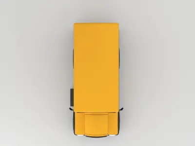 Stylized School Bus 3D Model Low-poly 3D model purchase