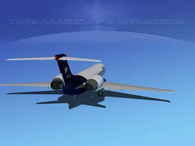 Boeing 717-200 Texair 2 3D model