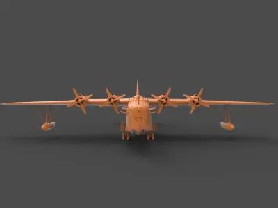 Kawanishi H8K 3D print model