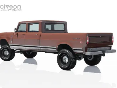 International Haervester Travelette Crew Cab Full Interior 3D model