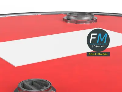 Oil drum barrel 3D model