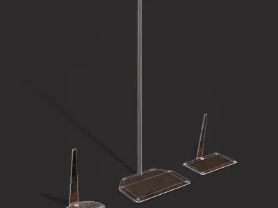 Fire Rakes Low-poly 3D model