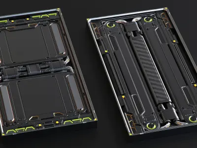 SciFi Panels set 3D model purchase