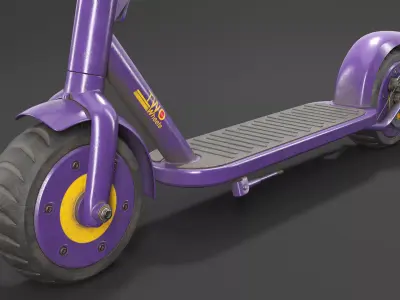 Sharing Rental Electric Scooter PBR 3D model