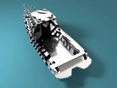 Recreational Personal Fishing Boat  3D model