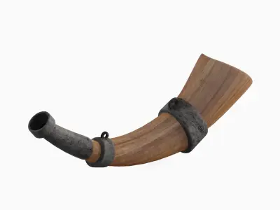 Viking Horn 01 3D model