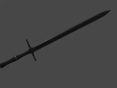 Middle Ages Sword Low-poly 3D model