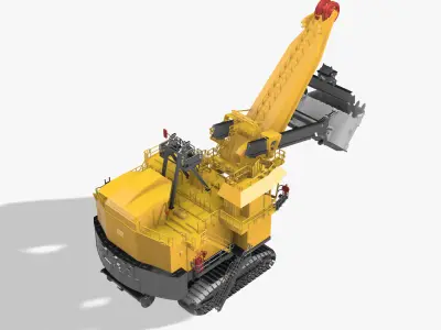 Electric rape shovel P H 4100 XPC KOMATSU  1 87 3D print model