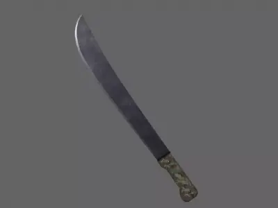 PBR Machete V1a Low-poly 3D model