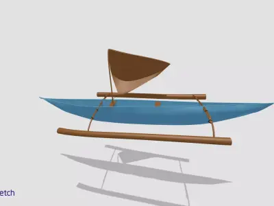 free boat  3D model