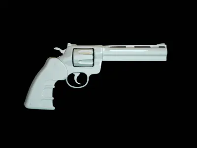 Colt Python 357 with Bullets 3D model