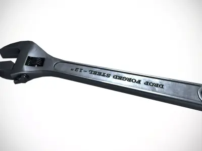 Adjustable Spanner 3D model purchase