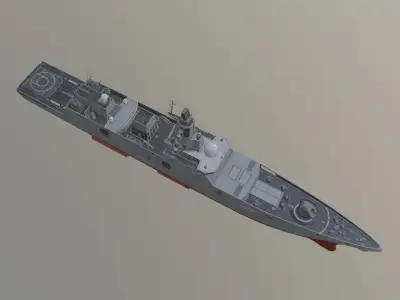 Admiral Gorshkov low poly Free low-poly 3D model