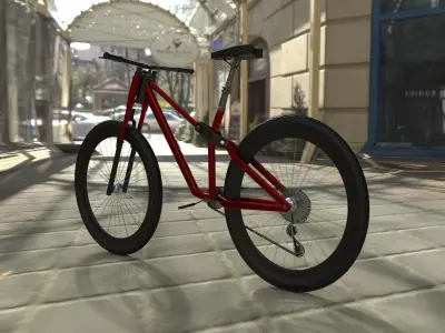 Mountain Bike Low-poly 3D model buy