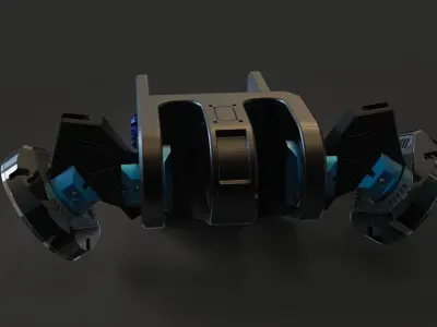 mechanical robotic part 2 3D model