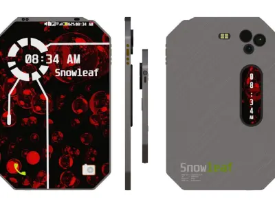 Android sci-fi tablet  Low-poly 3D model