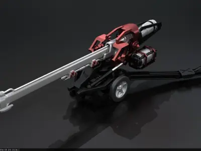 Original Star Fiction cannon 3D print model