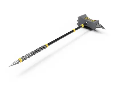 Ancient battle hammer 3D model