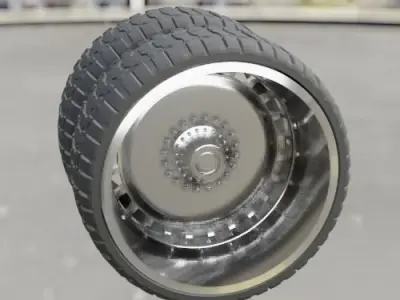 WHEEL FOR CUSTOM TRUCK R2 Front and doubled back 3D print model