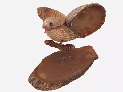 Bird souvenir Low-poly 3D model