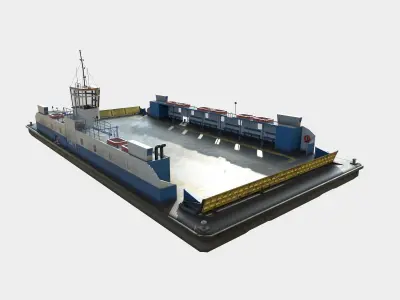 Ferry F-15 Low-poly 3D model