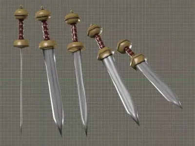 Gladius Sword Low-poly 3D model get