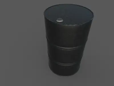 Oil barrel Low-poly 3D model Low-poly 3D model buy