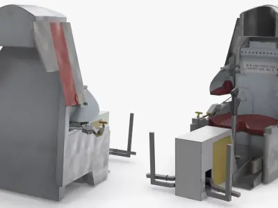 North American X15 Cockpit Ejection Seat Assembly 3D model