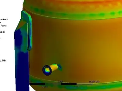 Pressure Vessel  Free 3D model