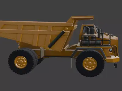 Heavy Duty Dump Truck 3D Model 3D model