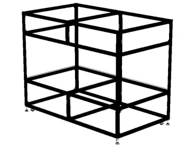 Aluminum Machine Structure - Large Size 3D model
