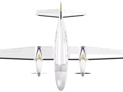 3D model of Cessna C441 Conquest II 3D model