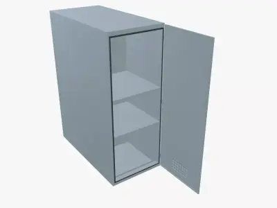 Industrial Cabinet Low-poly 3D model