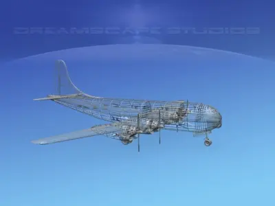 Boeing 377 Northwest Airlines 1 3D model
