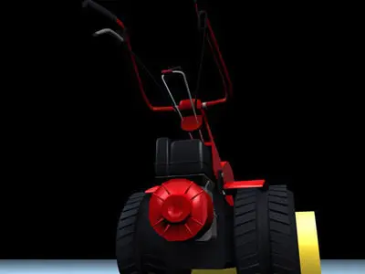 snowblade snow blower 3D model
