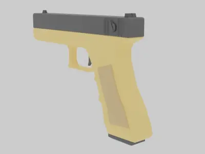 Glock 18 Low-poly 3D model shop