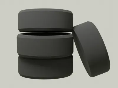 Tires - Stack of Tires Free low-poly 3D model