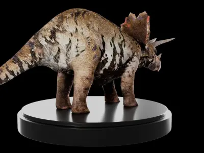 Triceratops Low-poly 3D model buy