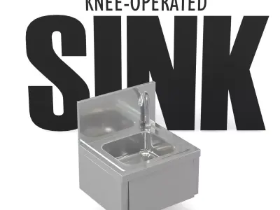 Industrial Kitchen Sinks Collection 3D Models Low-poly 3D model