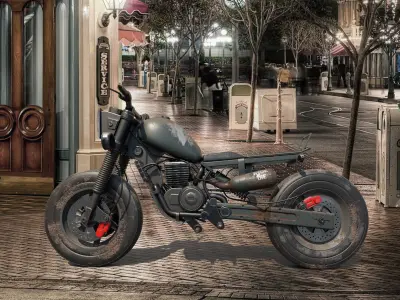 homefront motorcycle PBR 3D model