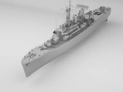 Leander Class Frigate - Royal Navy 3D model