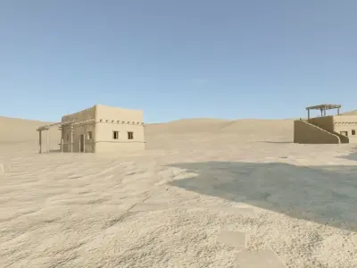 Desert City Pools 3D model