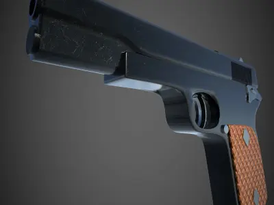 Weapon Colt 1911 Low-poly 3D model