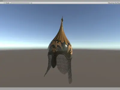seljuk-helmet-eagle ornate hat hanging Free 3D model